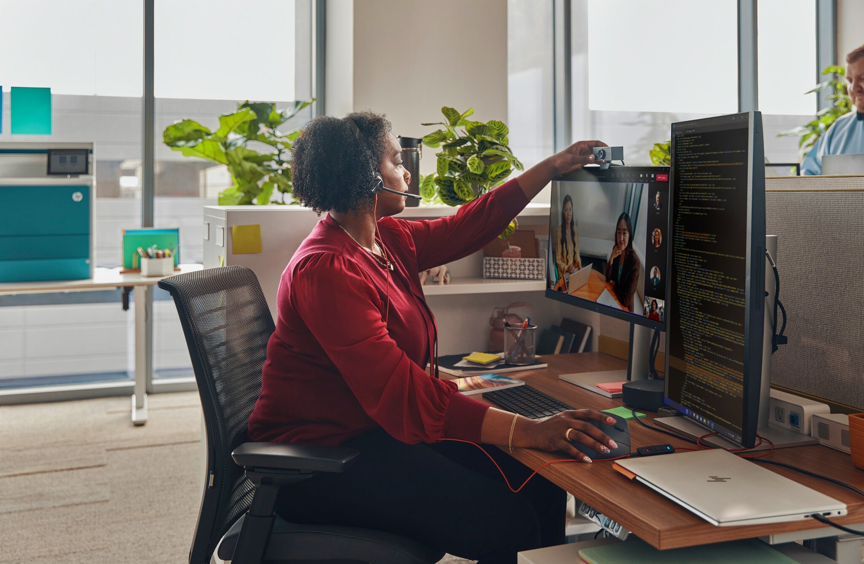 HP Poly Blackwire 3310 Monaural USB-C Headset + USB-C/A adapter