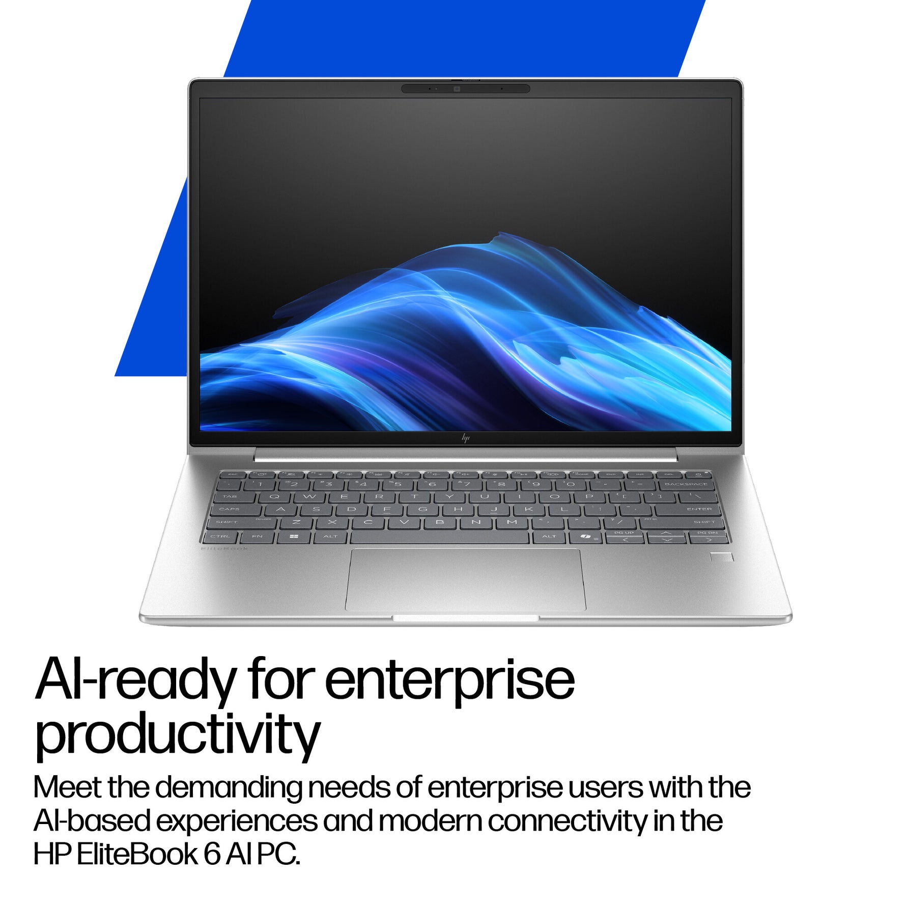 HP EliteBook 6 G1i AI Wolf Pro Security Edition Intel Core Ultra 5 225U Laptop 35,6 cm (14") WUXGA 16 GB DDR5-SDRAM 512 GB SSD Wi-Fi 6E (802.11ax) Windows 11 Pro AI PC Zilver