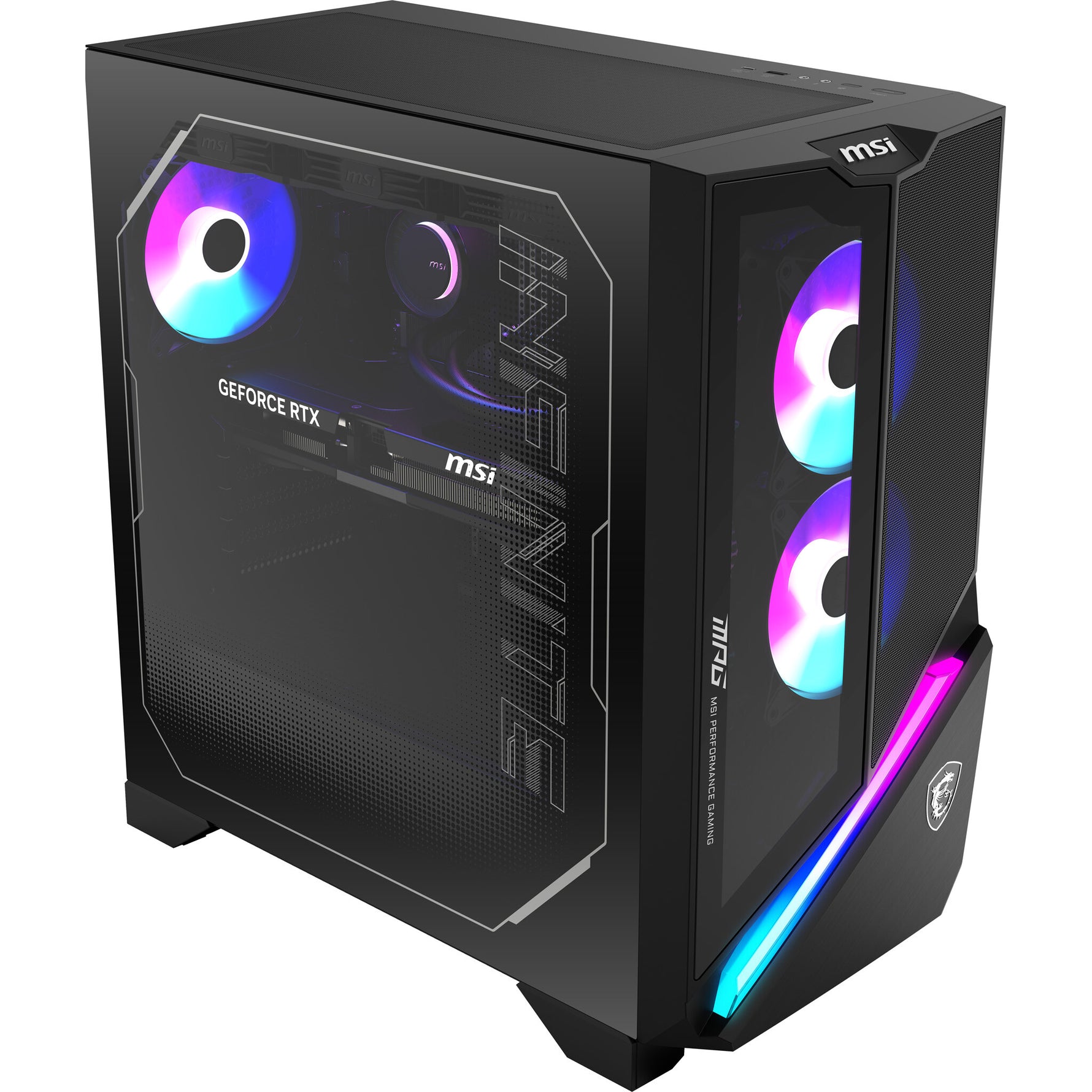 MSI MPG Infinite X3 AI 2NVZ9-028EU Intel Core Ultra 9 285K 64 GB DDR5-SDRAM 1 TB SSD NVIDIA GeForce RTX 5090 Windows 11 Home Desktop PC Zwart