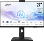 MSI Modern AM273QP AI 1UM-061EU Intel Core Ultra 5 125H 68,6 cm (27") 2560 x 1440 Pixels Alles-in-één-pc 16 GB DDR5-SDRAM 1 TB SSD Windows 11 Home Wi-Fi 6E (802.11ax) Zwart