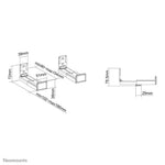 Neomounts AWL29-550BL1 Videobar/soundbar houder wand - max 15 kg - universeel