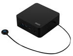 MSI CUBI NUC 1MG-244BEU PC/workstation barebone 0.84L sized PC Zwart 100U Intel SoC