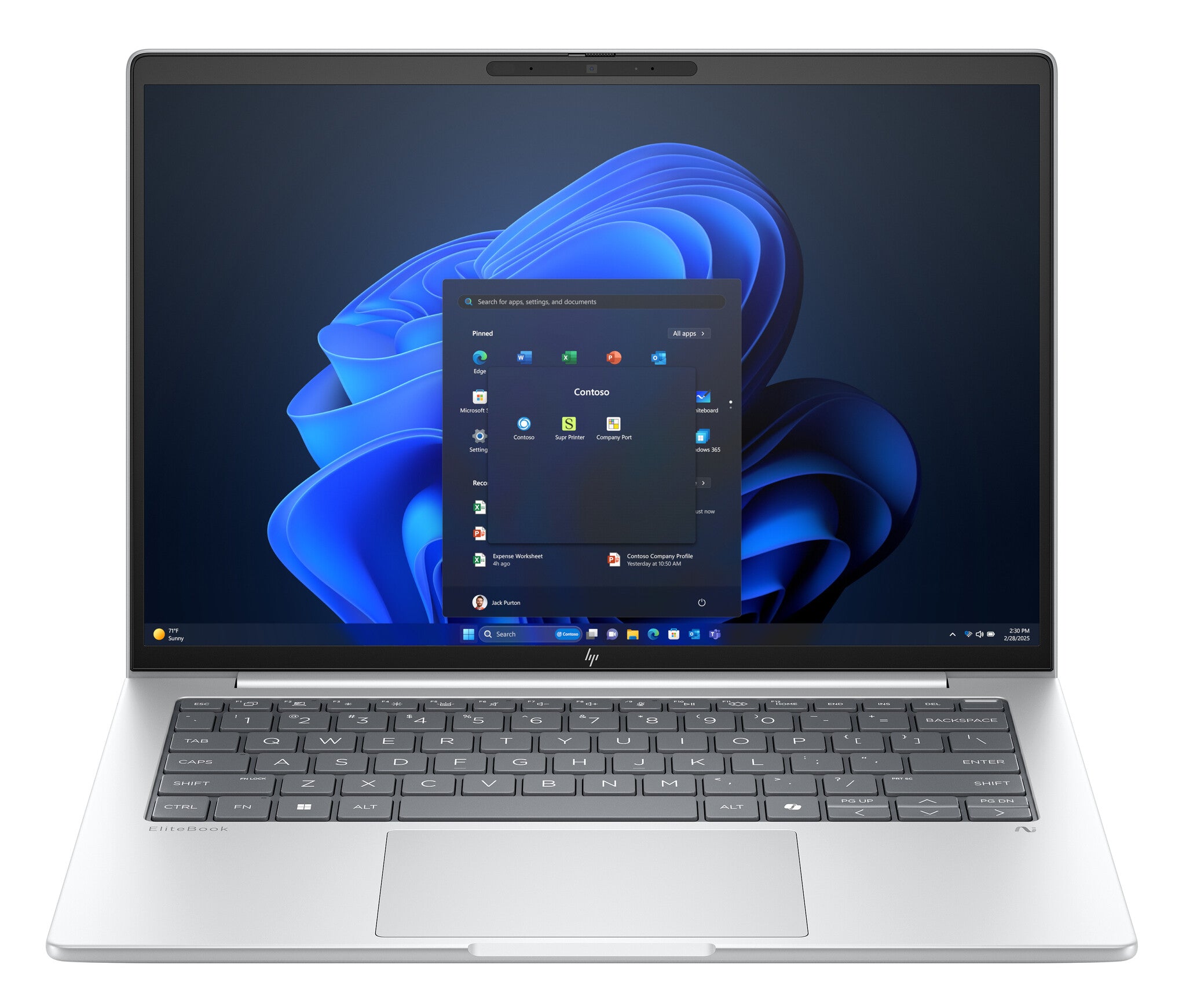 HP EliteBook 8 G1i Next Gen AI Wolf Pro Security Edition Copilot+ PC Intel Core Ultra 7 256V Laptop 35,6 cm (14") WUXGA 16 GB LPDDR5x-SDRAM 512 GB SSD Wi-Fi 7 (802.11be) Windows 11 Pro Zilver