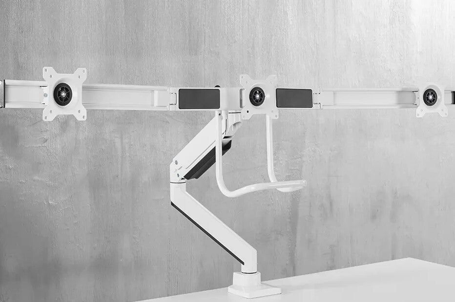 Neomounts NM-D775DX3WHITE flat panel bureau steun 68,6 cm (27