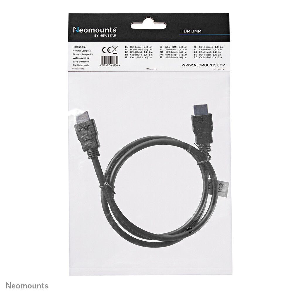 Neomounts HDMI3MM HDMI kabel - 1 meter