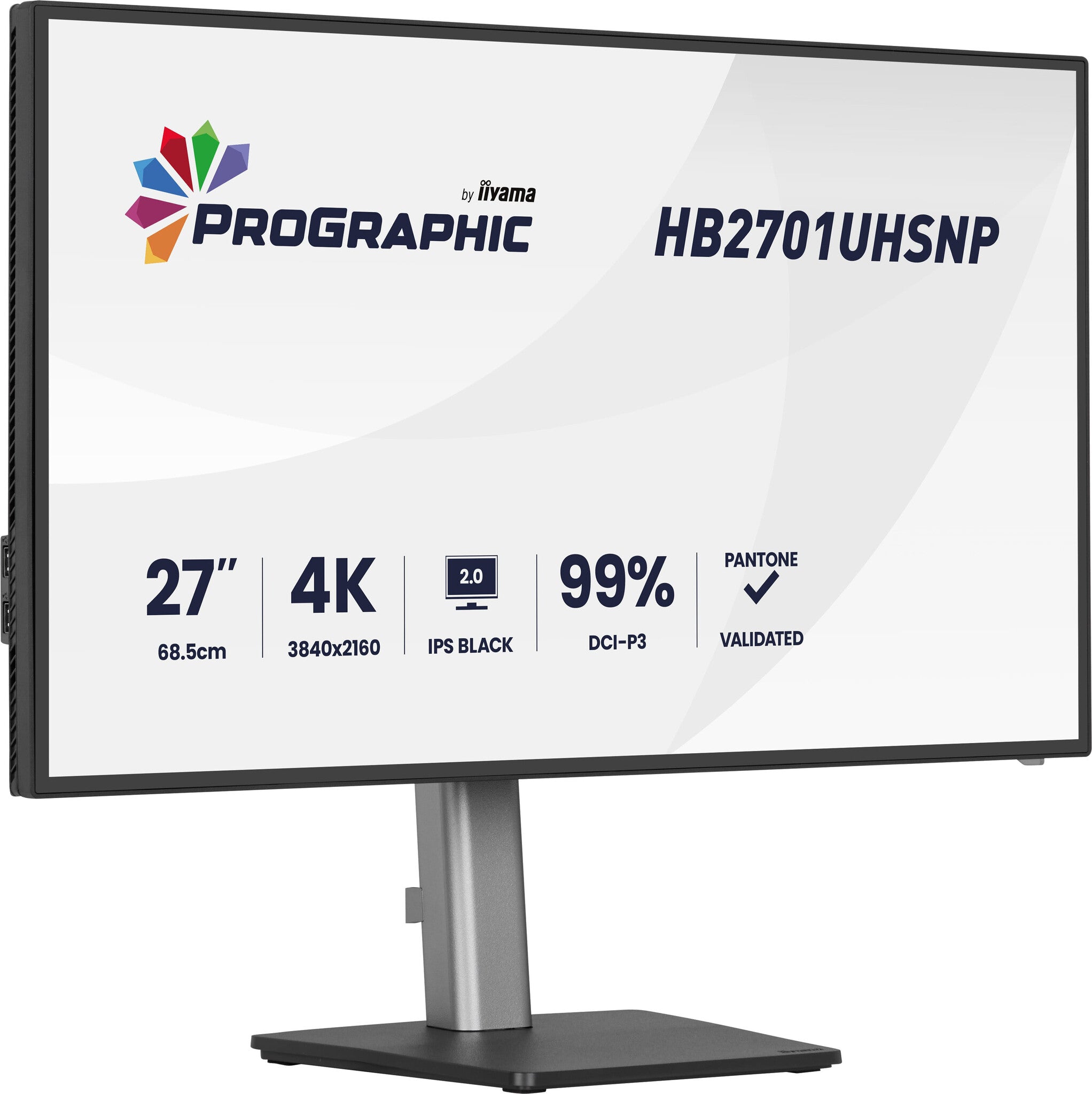 iiyama PROGRAPHIC HB2701UHSNP-B1 computer monitor 68,6 cm (27") 3840 x 2160 Pixels 4K Ultra HD LCD Zwart
