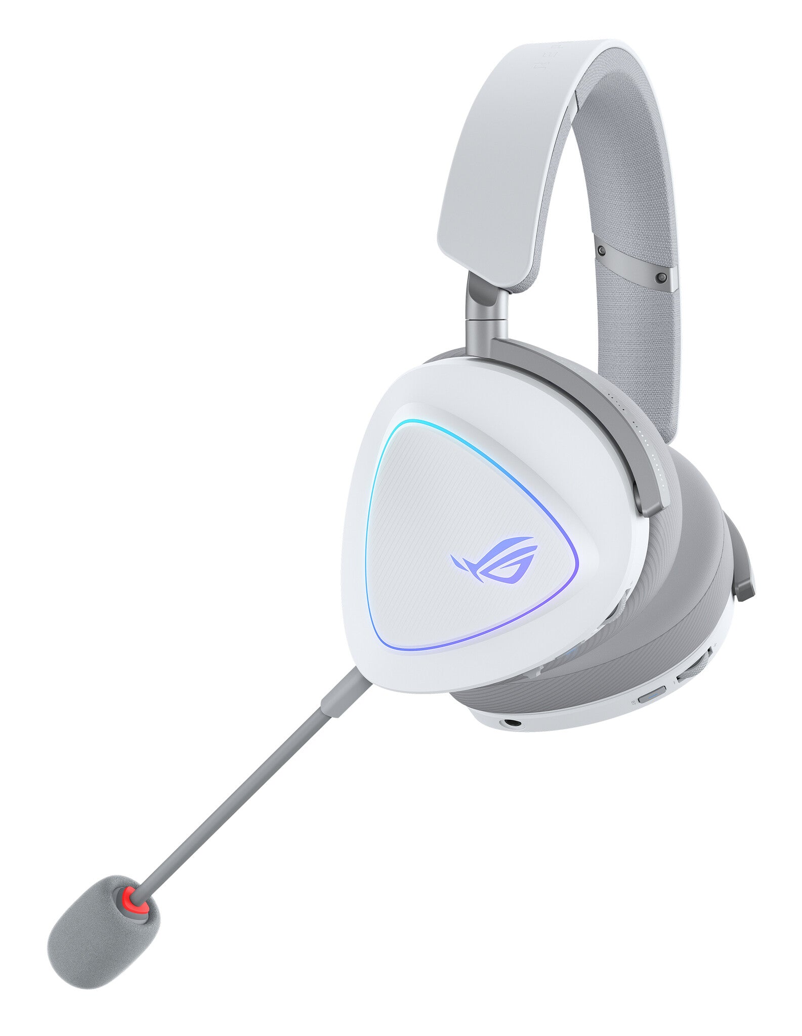 ASUS ROG Delta II Headset Bedraad en draadloos Hoofdband Gamen USB Type-C Bluetooth Wit
