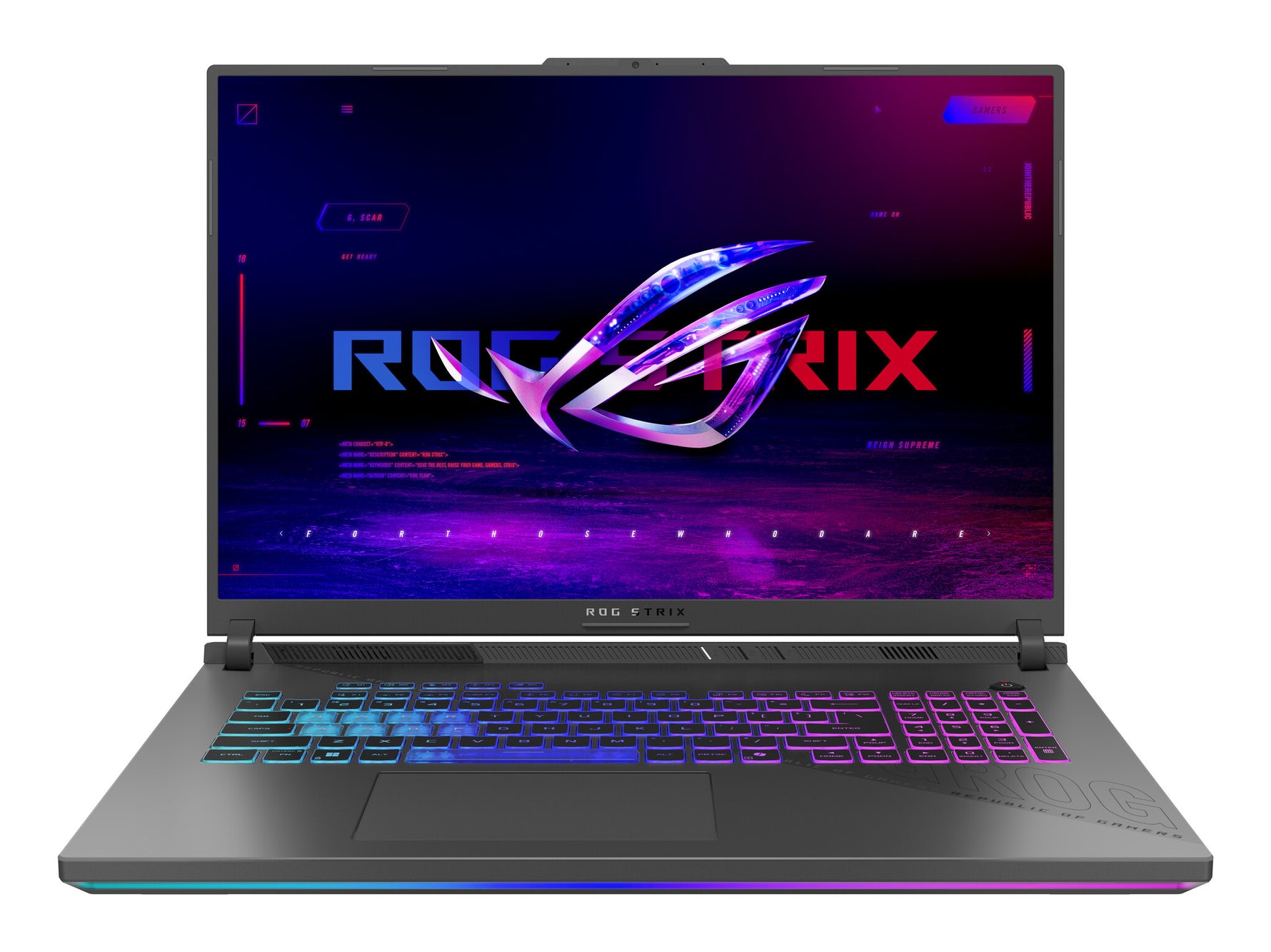 ASUS ROG Strix G18 G814PM-S9012W AMD Ryzen™ 9 7940HX Laptop 45,7 cm (18") 2.5K 16 GB DDR5-SDRAM 1 TB SSD NVIDIA GeForce RTX 5060 Wi-Fi 6E (802.11ax) Windows 11 Home Nederlands Grijs