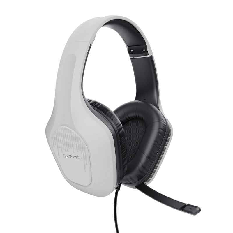 Trust GXT 415S Zirox Gaming Headset - Bedrade gamingheadset – Opklapbare microfoon – 50 mm drivers – Wit
