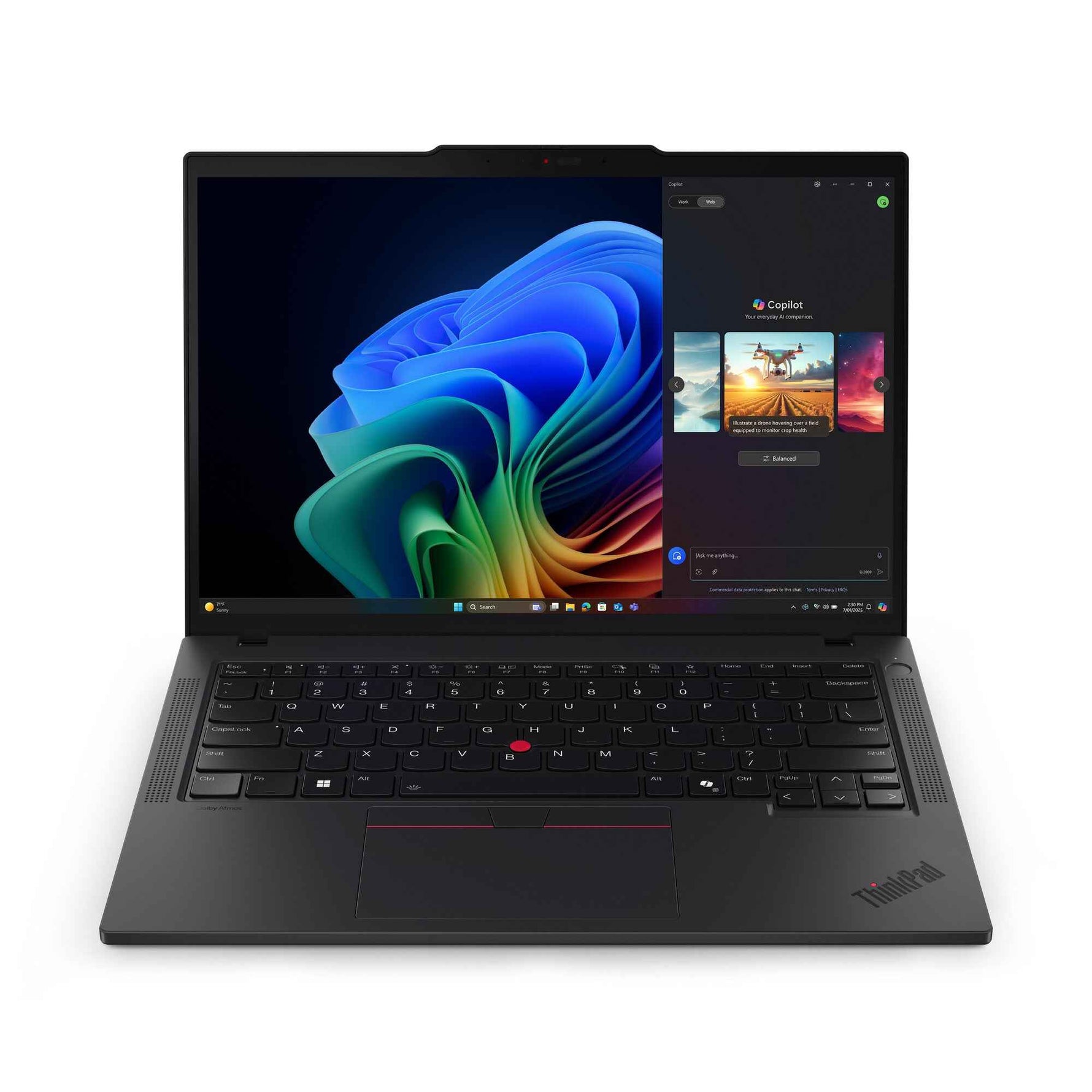 Lenovo ThinkPad T14 Gen 6 (AMD) Copilot+ PC AMD Ryzen AI 7 PRO 350 Laptop 35,6 cm (14") WUXGA 32 GB DDR5-SDRAM 1 TB SSD Wi-Fi 7 (802.11be) Windows 11 Pro Engels Zwart