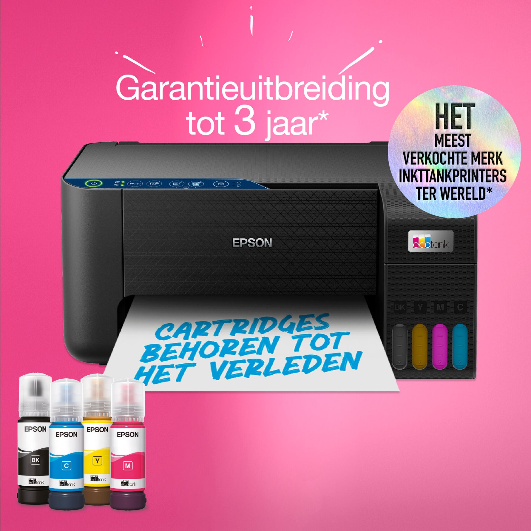 Epson EcoTank ET-2861 A4 multifunctionele Wi-Fi-printer met inkttank, inclusief tot 3 jaar inkt