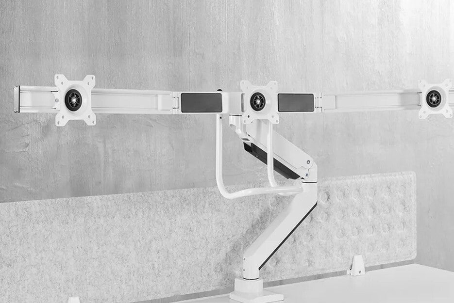 Neomounts NM-D775DX3WHITE flat panel bureau steun 68,6 cm (27