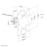 Neomounts FL40-430BL12 TV-paalsteun 23-42" - diam. 28-50 mm