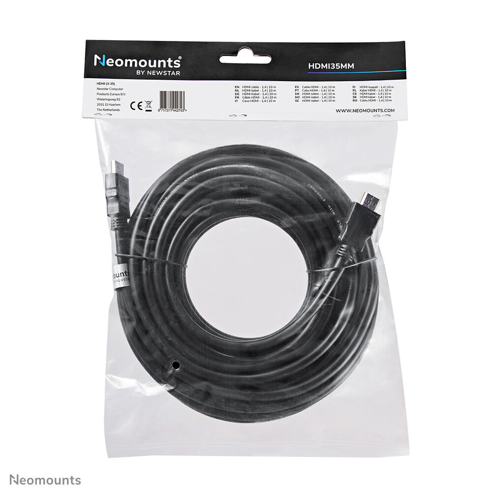 Neomounts HDMI35MM HDMI kabel - 10 meter