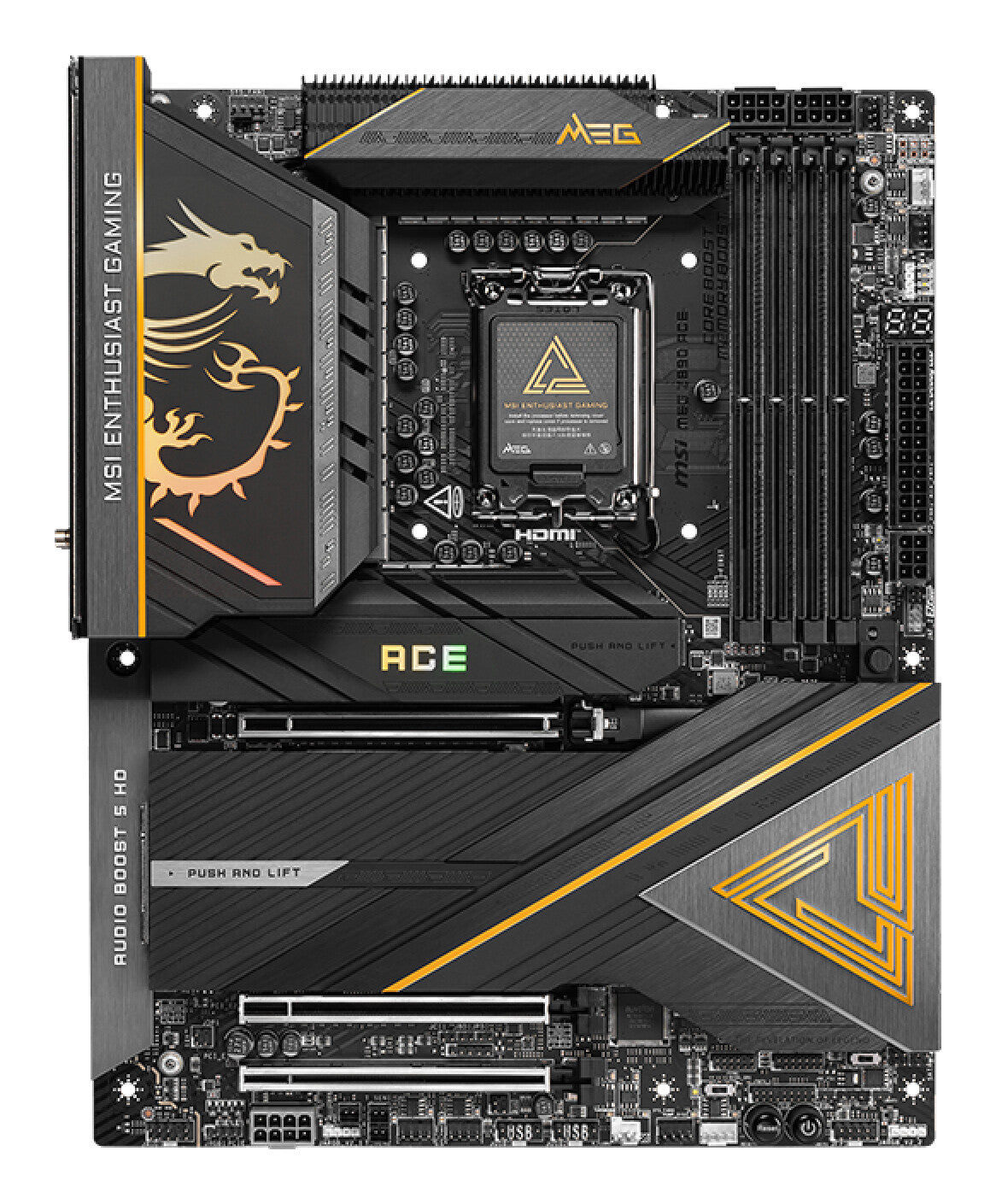 MSI MEG Z890 ACE moederbord Intel Z890 LGA 1851 (Socket V1) ATX