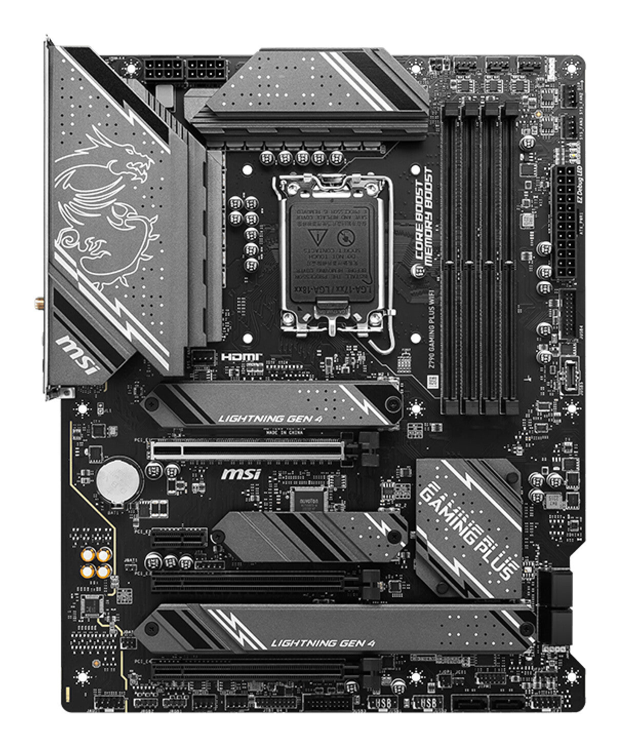 MSI Z790 GAMING PLUS WIFI moederbord Intel Z790 LGA 1700 ATX