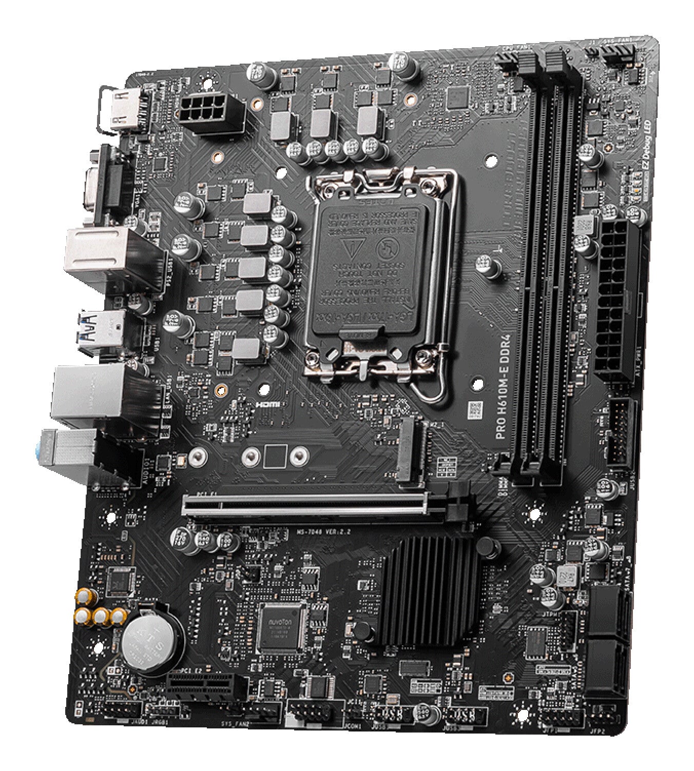 MSI PRO H610M-E DDR4 moederbord Intel H610 LGA 1700 micro ATX