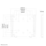 Neomounts FPMA-W25 Monitor/TV-beugel wand 10-30" - ultra-vlak