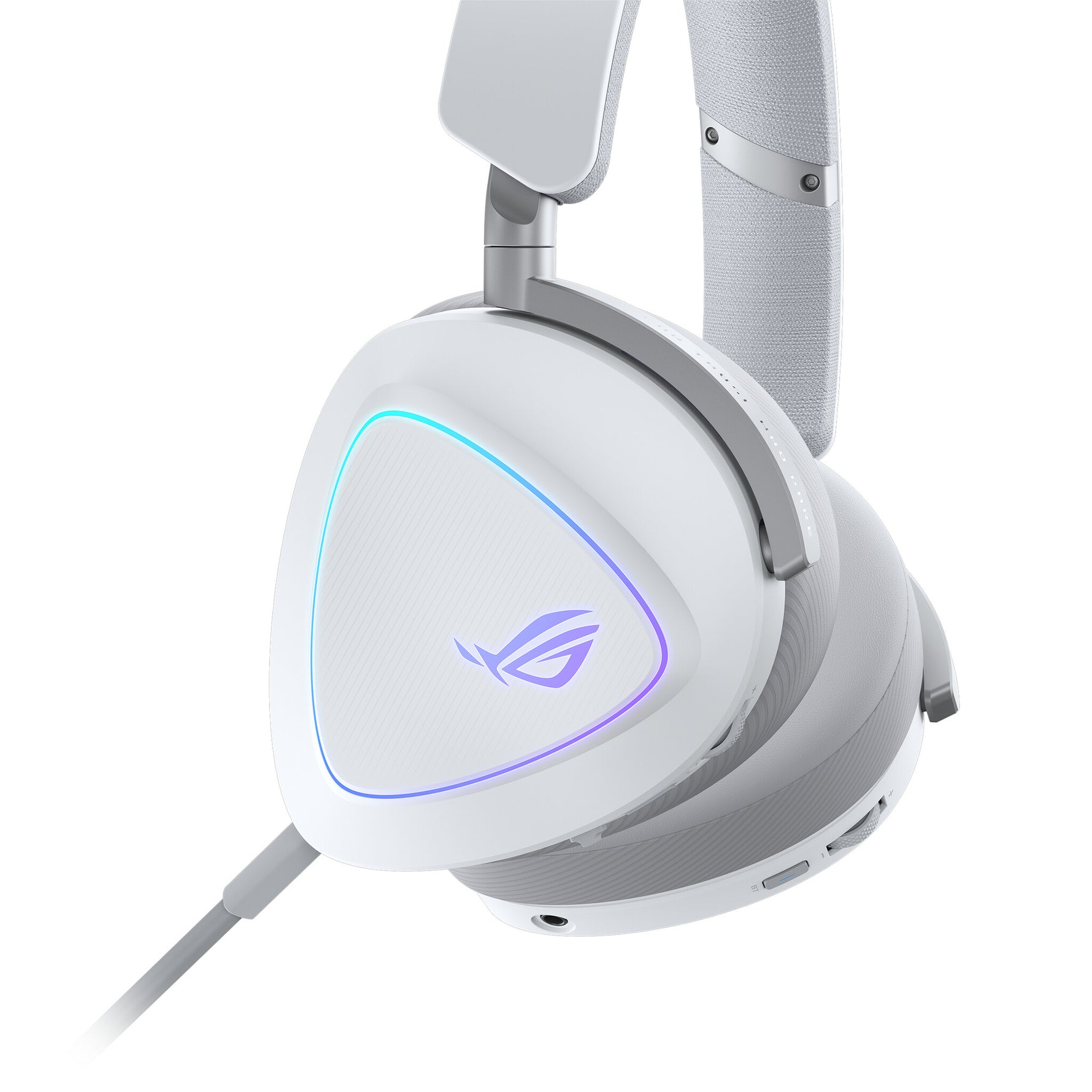 ASUS ROG Delta II Headset Bedraad en draadloos Hoofdband Gamen USB Type-C Bluetooth Wit