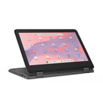 Lenovo 300e Yoga Chromebook Gen 4 MediaTek Kompanio 520 29,5 cm (11.6") Touchscreen HD 4 GB LPDDR4x-SDRAM 32 GB eMMC Wi-Fi 6 (802.11ax) ChromeOS Engels Grijs