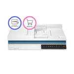 HP ScanJet Pro 2600 f1 Flatbed scanner 1200 x 1200 DPI A4 Wit