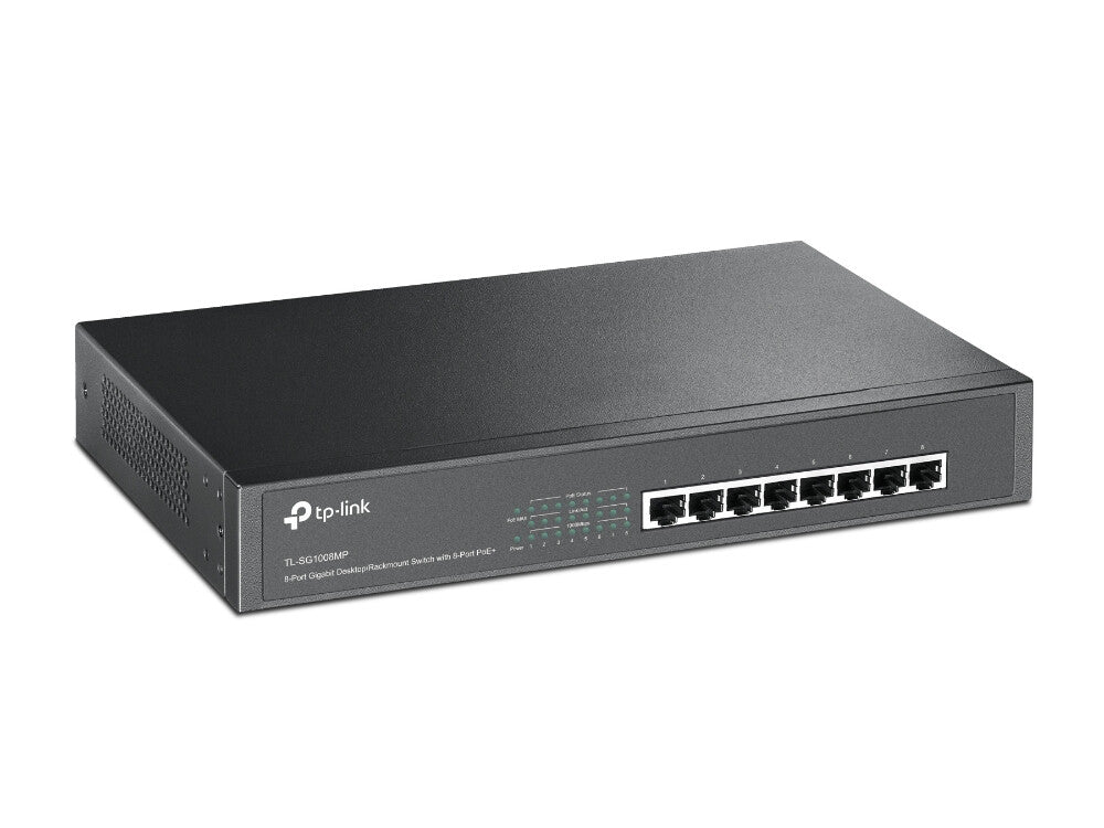 TP-Link TL-SG1008MP Unmanaged Gigabit Ethernet (10/100/1000) Power over Ethernet (PoE) 1U Zwart