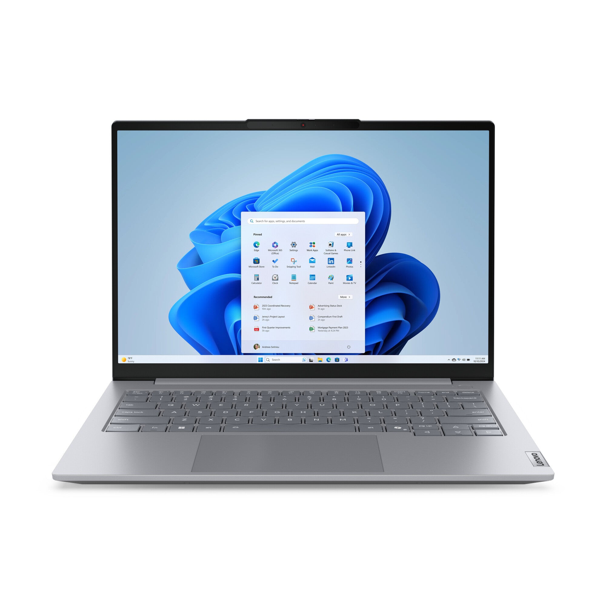 Lenovo ThinkBook 14 G8 IAL Intel Core Ultra 5 135H Laptop 35,6 cm (14") WUXGA 16 GB DDR5-SDRAM 512 GB SSD Wi-Fi 6E (802.11ax) Windows 11 Pro Engels Grijs