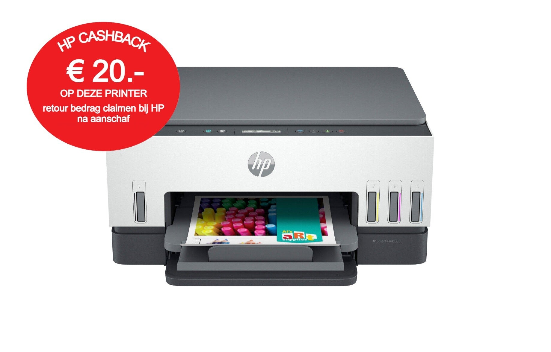 HP Smart Tank 6005 Draadloos All-in-One Kleur Printer, Kopieerapparaat, scanner