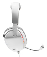 Glorious Gaming Glorious GHS Eternal RGB - Stereo RGB headset voor pc, PS5, PS4, Switch - Custom-tuned, gekantelde drivers, verstelbare, kristalheldere, afneembare mic, USB-C - Duurzaam, dag/nacht comfort - Wit