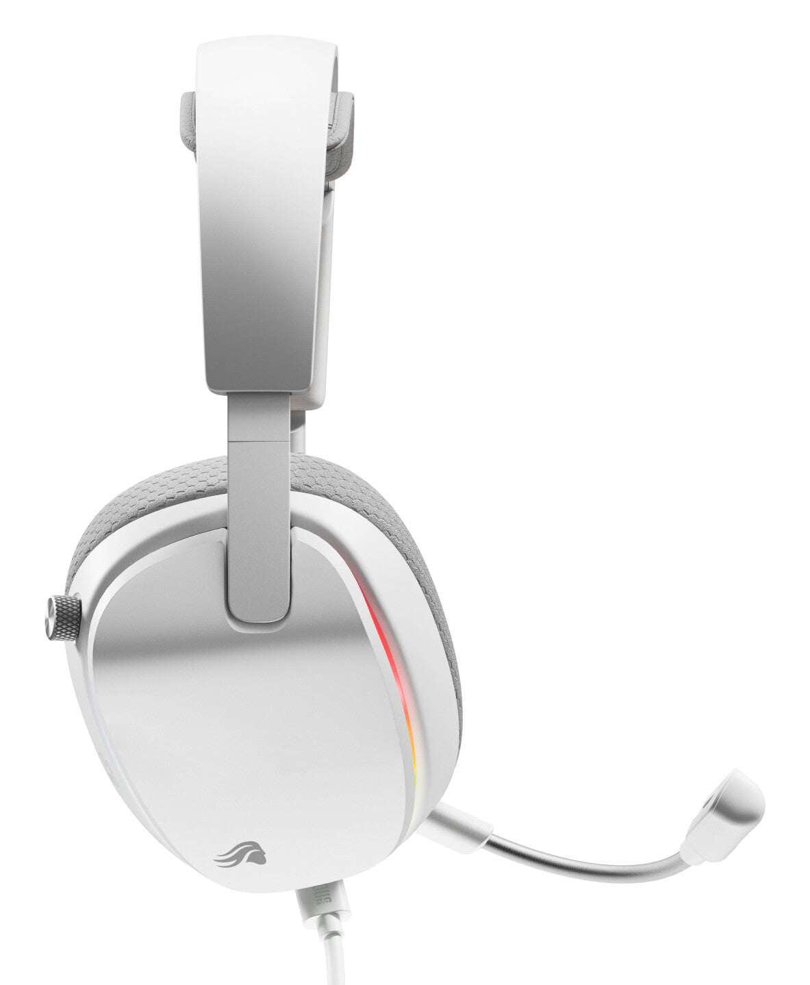 Glorious Gaming Glorious GHS Eternal RGB - Stereo RGB headset voor pc, PS5, PS4, Switch - Custom-tuned, gekantelde drivers, verstelbare, kristalheldere, afneembare mic, USB-C - Duurzaam, dag/nacht comfort - Wit