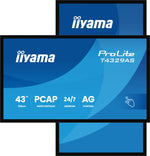 iiyama T4329AS-B1AG computer monitor 108 cm (42.5") 3840 x 2160 Pixels 4K Ultra HD LED Touchscreen Zwart