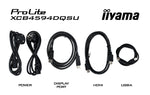 iiyama ProLite XCB4594DQSU-B1 computer monitor 113 cm (44.5") 5120 x 1440 Pixels Dual QHD LED Zwart