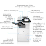 HP Color LaserJet Enterprise Flow LaserJet Enterprise Flow M776zs Draadloos Multifunction Kleur Printer, Kopieerapparaat, scanner; dubbelzijdig