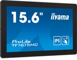 iiyama ProLite TF1615MC-B1 computer monitor 39,6 cm (15.6") 1920 x 1080 Pixels Full HD Touchscreen Zwart