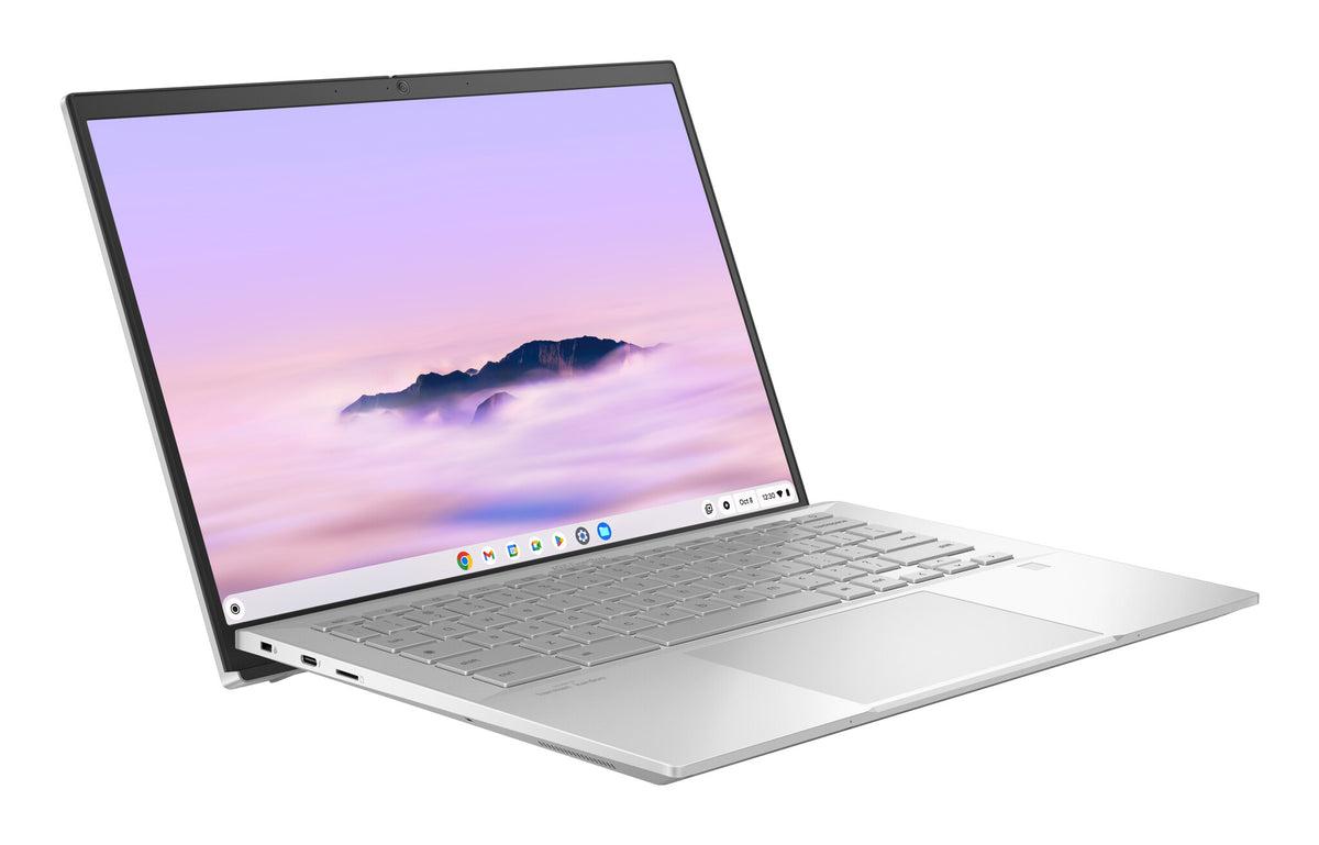 ASUS Chromebook Plus Enterprise CB54 CB5403CMA-QM1602 Intel Core Ultra 7 155U 35,6 cm (14") WQXGA 16 GB LPDDR5x-SDRAM 256 GB SSD Wi-Fi 6E (802.11ax) ChromeOS US International Zilver