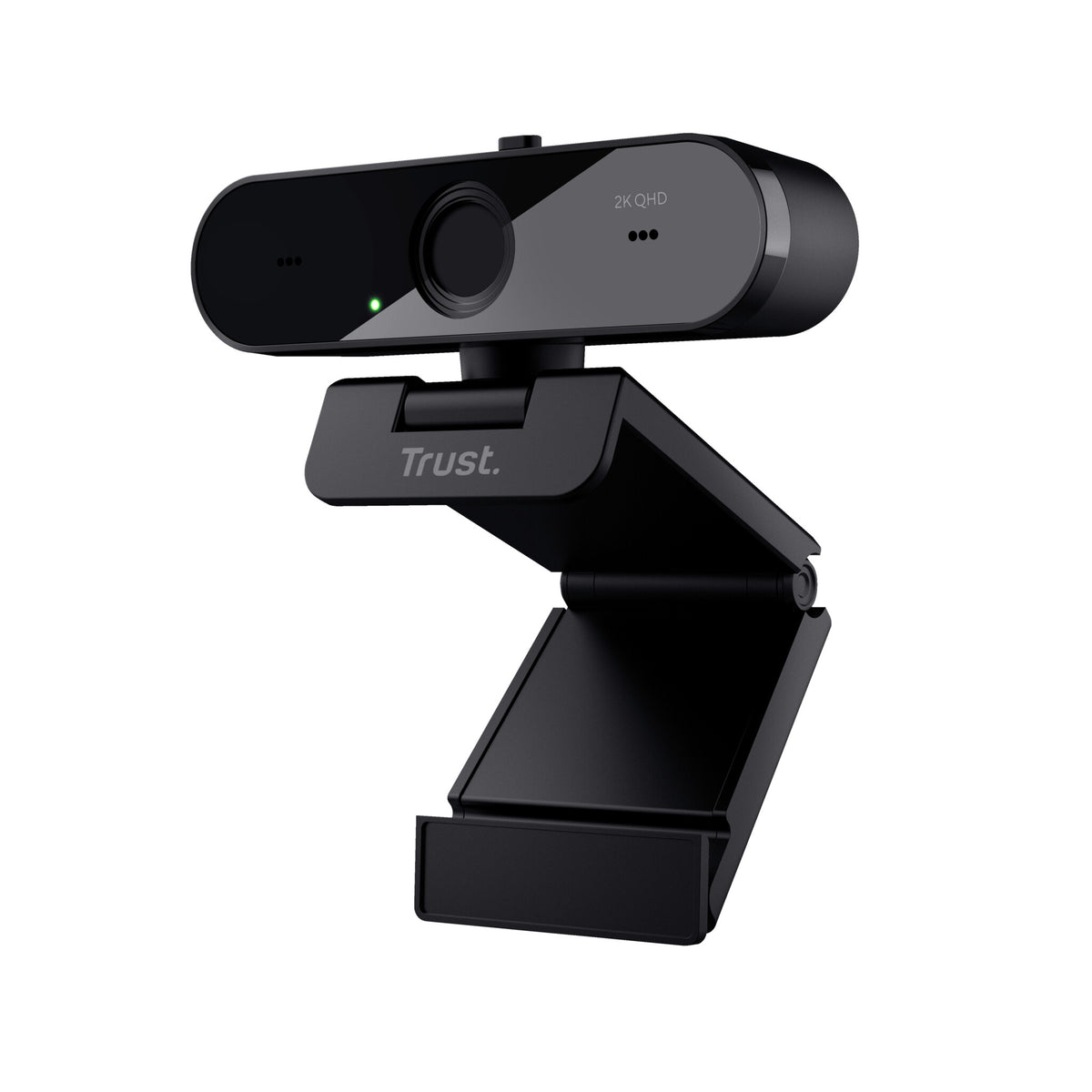 Trust Taxon Webcam - 2K QHD webcam – Autofocus – Dubbele microfoon – Privacyfilter – Zwart