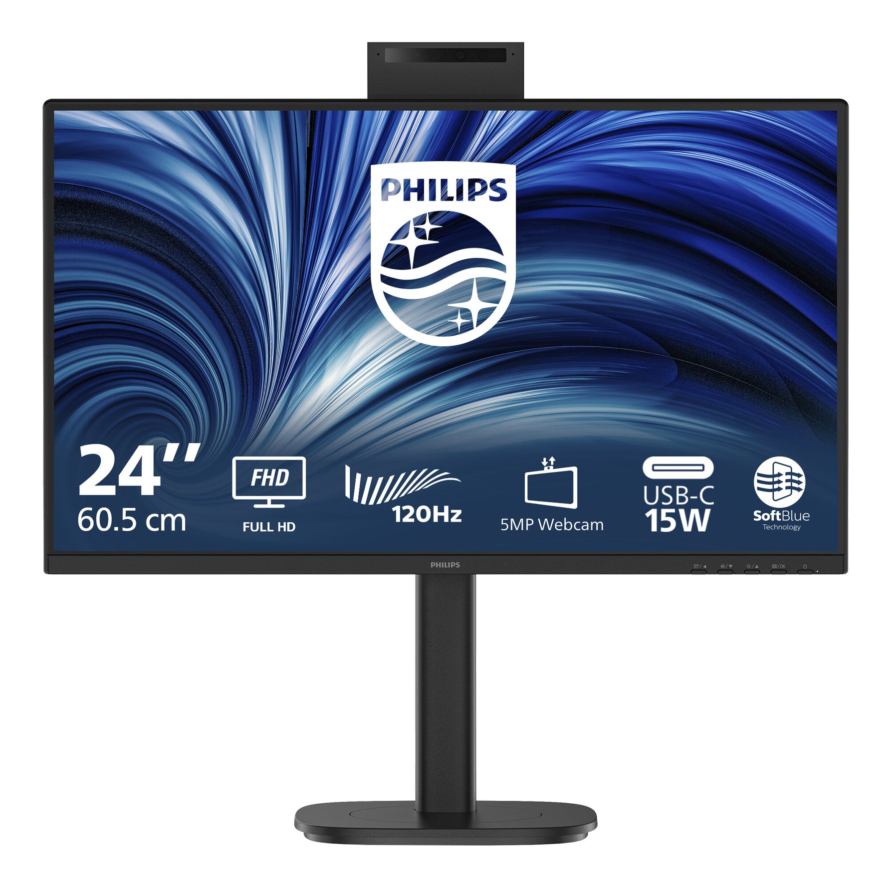 Philips 3000 series 24B2N3200JH/00 computer monitor 60,5 cm (23.8") 1920 x 1080 Pixels Full HD LCD Zwart