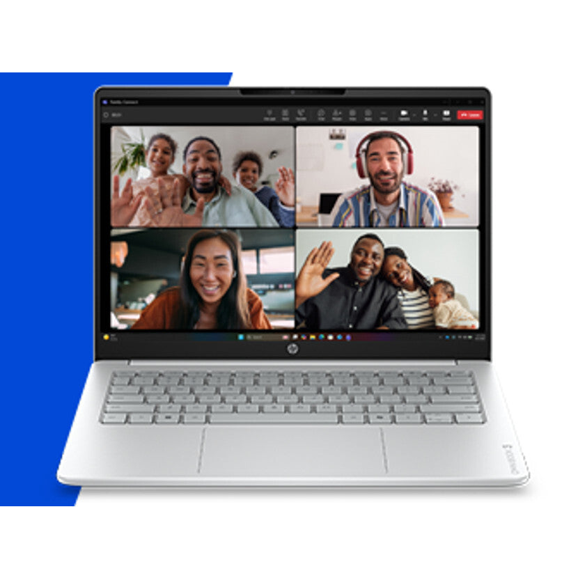 HP OmniBook 3 14-hy0005ndx Laptop 35,6 cm (14") 2K 12 GB DDR5-SDRAM 512 GB SSD Wi-Fi 6 (802.11ax) Windows 11 Home Grijs, Zilver QWERTY