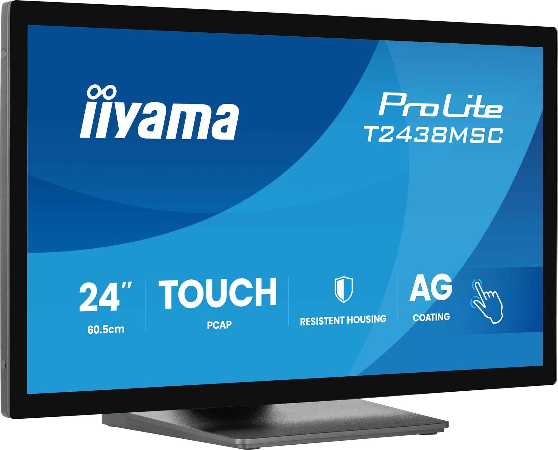 iiyama ProLite T2438MSC-B2 computer monitor 60,5 cm (23.8") 1920 x 1080 Pixels Full HD LED Touchscreen Zwart