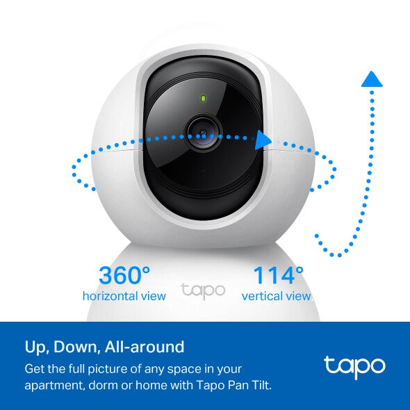 TP-Link Tapo C200P2 Bolvormig IP-beveiligingscamera Binnen 1920 x 1080 Pixels Bureau