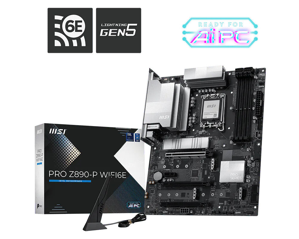 MSI PRO Z890-P WIFI6E moederbord Intel Z890 LGA 1851 (Socket V1) ATX