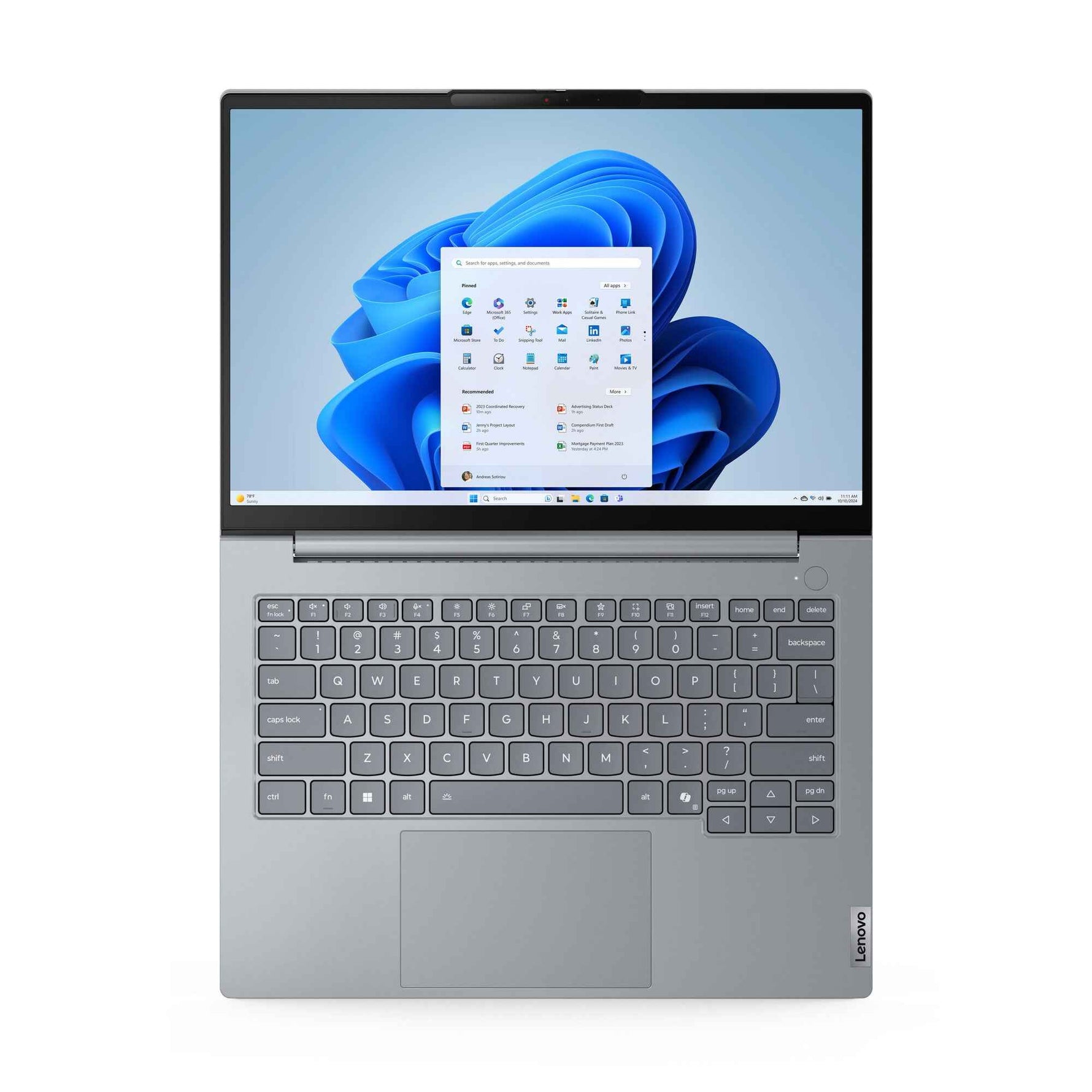 Lenovo ThinkBook 14 G8 IAL Intel Core Ultra 5 135H Laptop 35,6 cm (14") WUXGA 16 GB DDR5-SDRAM 512 GB SSD Wi-Fi 6E (802.11ax) Windows 11 Pro Belgisch Grijs