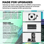 HP OMEN 35L GT16-0168nd Intel Core Ultra 7 265F 32 GB DDR5-SDRAM 1 TB SSD NVIDIA GeForce RTX 5060 Ti Windows 11 Home Tower PC AI PC Zwart