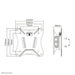 Neomounts NM-W60BLACK Monitor/TV-beugel wand 10-30" - kantelbaar
