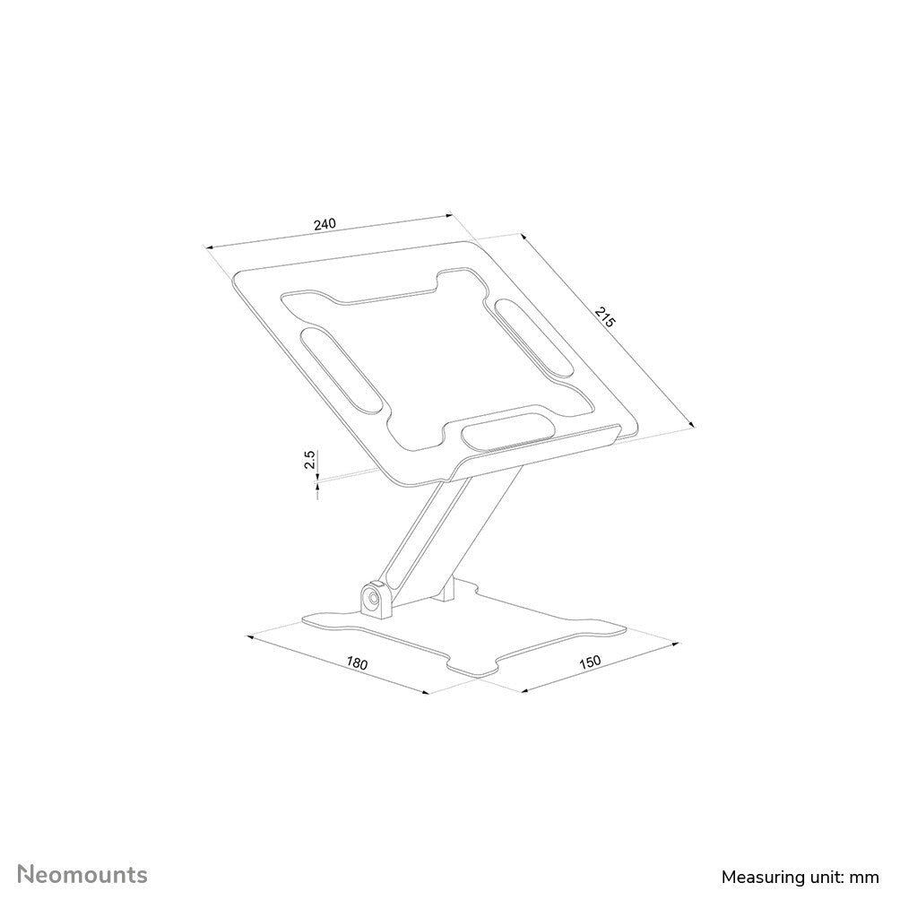Neomounts DS20-740BL1 Laptopstandaard 11-15