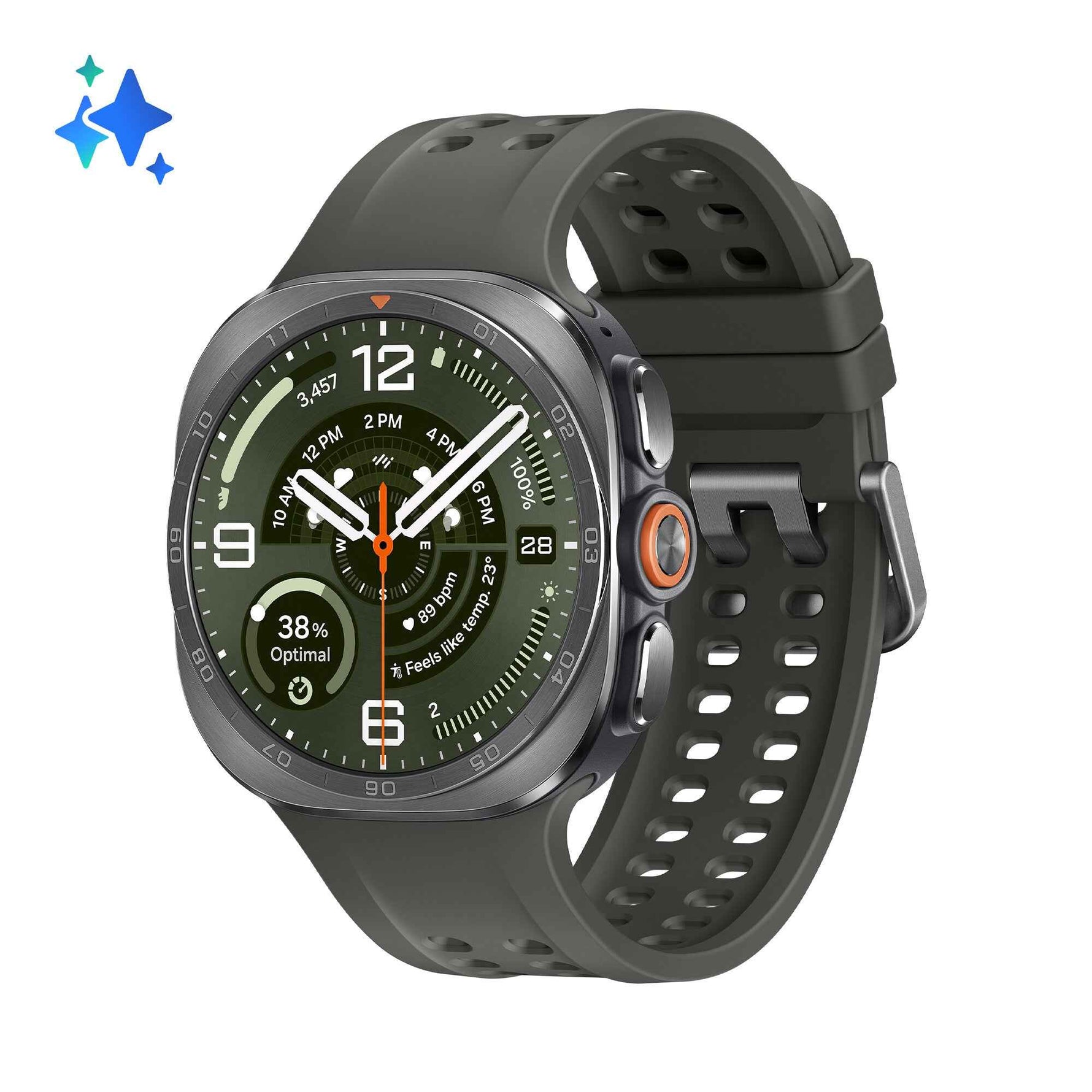 Samsung Galaxy Watch Ultra2 3,81 cm (1.5") AMOLED 47 mm Digitaal 498 x 498 Pixels Touchscreen 4G Zilver Wifi GPS