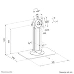 Neomounts DS15-631BL1 Tablet standaard bureau - max 3 kg - vergrendelbaar