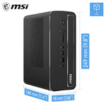 MSI Pro MAX EDGE AI+ 11M-005EU Copilot+ PC AMD Ryzen AI Max+ 395 128 GB LPDDR5x-SDRAM 2 TB SSD Windows 11 Pro Mini PC PC Zwart