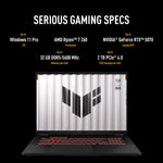 ASUS TUF Gaming A18 FA808UM-S8069W AMD Ryzen™ 7 260 Laptop 45,7 cm (18") WUXGA 16 GB DDR5-SDRAM 512 GB SSD NVIDIA GeForce RTX 5060 Wi-Fi 6E (802.11ax) Windows 11 Home Nederlands Grijs