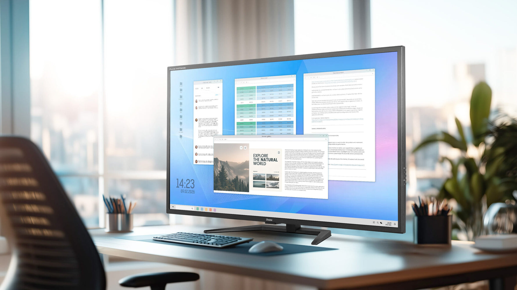 iiyama ProLite X4373UHSU-B2 computer monitor 108 cm (42.5") 3840 x 2160 Pixels 4K Ultra HD LED Zwart
